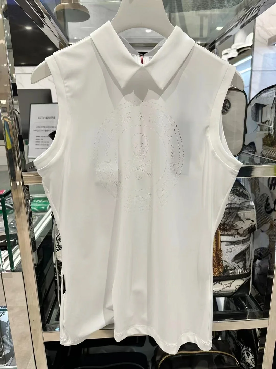 

Korean Spring/Summer High end Golf Women's Fast Dried Elastic Slim Fit Sports Sleeveless Tank Top Vest