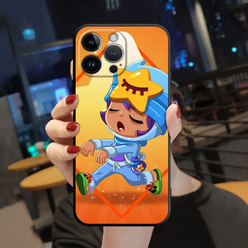 thumbnail image 1 of Case For Apple iPhone 14 15 13 11 12 Pro 7 XR X XS Max 8 Plus SE 2022 14Pro Black Soft Phone Funda Gbrawl Boys Stars, 1 of 5