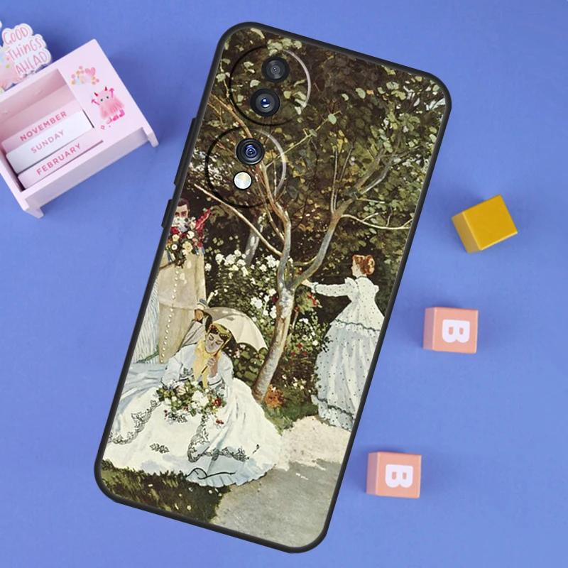 Claude Monet Garden Lotus Bridge Decorative Phone Case Cover