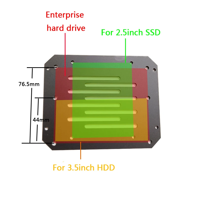 섀시 엔터프라이즈 하드 디스크 스태킹 브래킷 3.5 기계식 HDD 2.5 솔리드 스테이트 SDD 랙 무제한