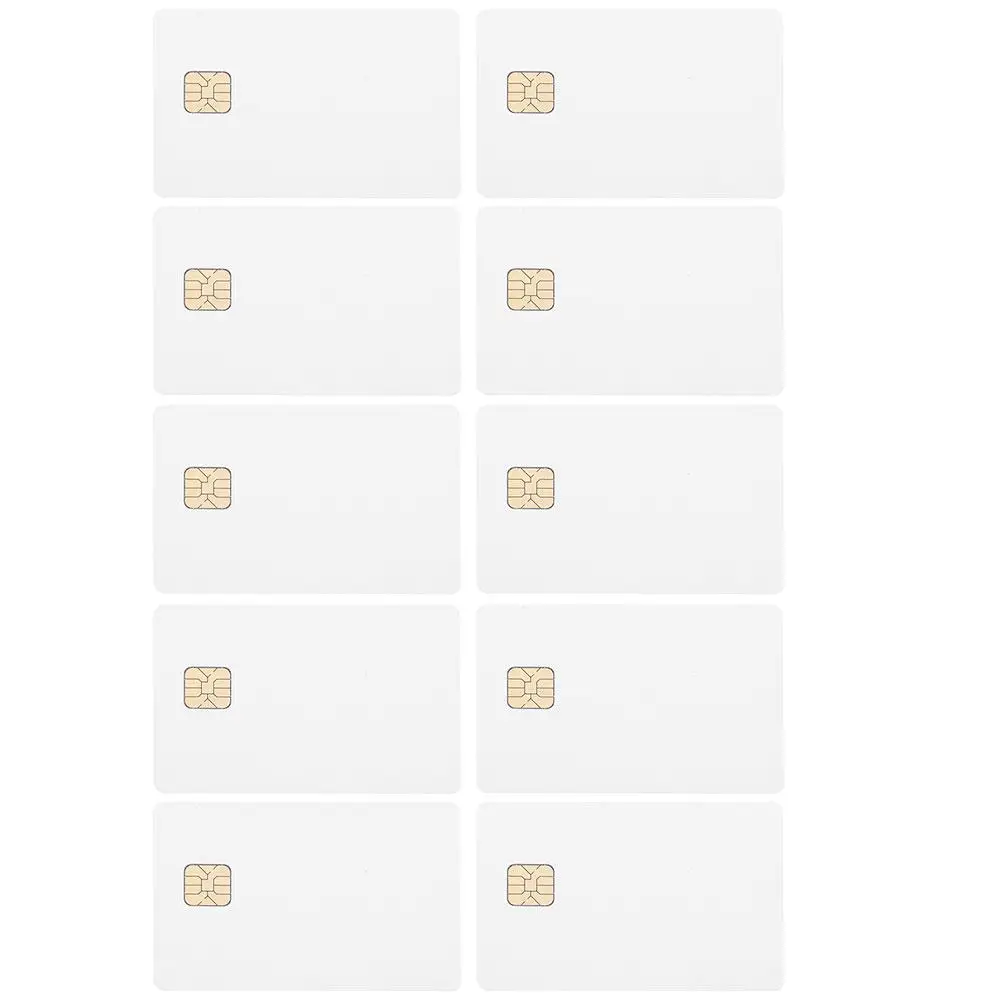 20 Pcs Access Control System Ic Card Blanks Cards Chip Contact Credit for Lock Pvc with