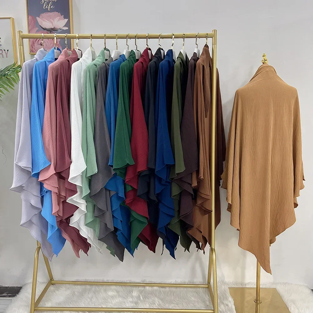 Ramadan Long Hijab Khimar Muslim Prayer Garment Women Abaya Hijabs Niqab Islamic Turkey Namaz Burka Musulman Eid Jilbab Djellaba