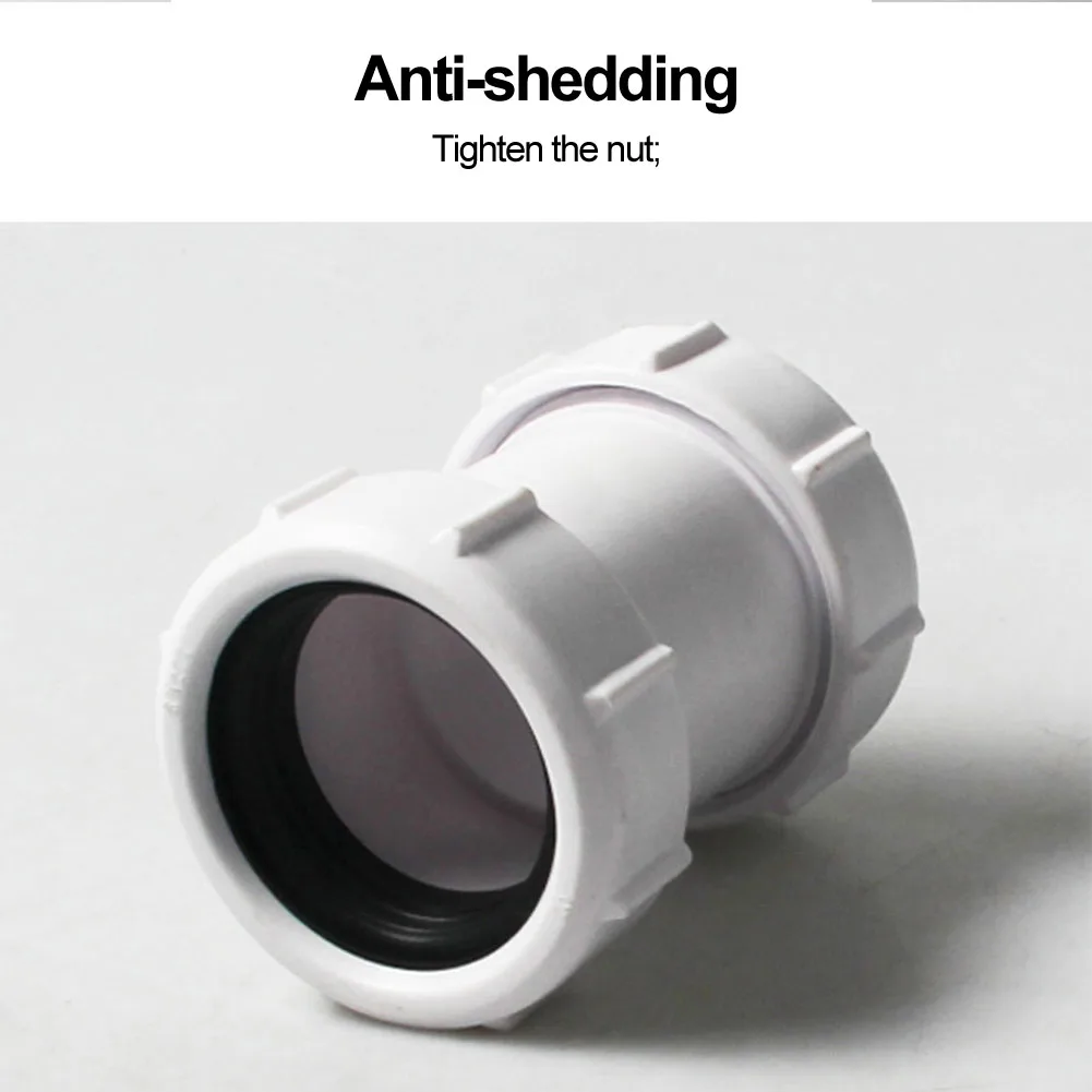 Compatible Drainage Adaptor Water Flow Connector Pipe As Shown Basin Drain Pipe Easy Installation Leak-proof Design