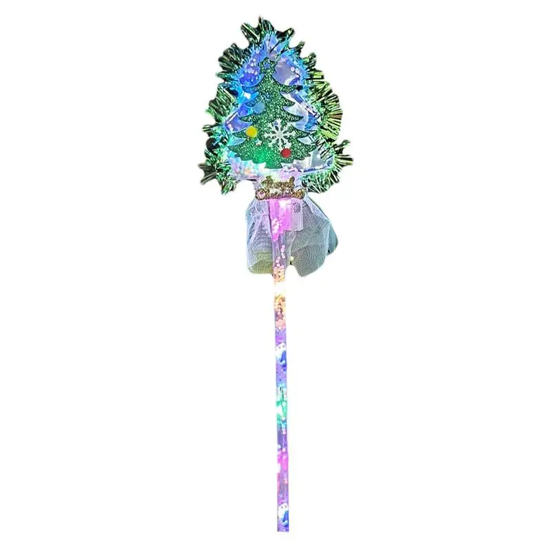 

Glowing Fairy Wand LED Glow Sticks Christmas Tree Flashing Fairy Sticks Wave Ball Magic Stick Sparkling Ball Party Supplies