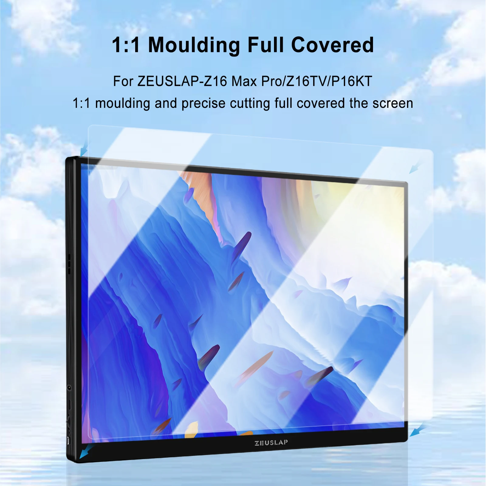 Tempered Glass Screen Protector 16inch for ZEUSLAP-Z16 Max pro Z16TV P16KT full glass covered protection screen film
