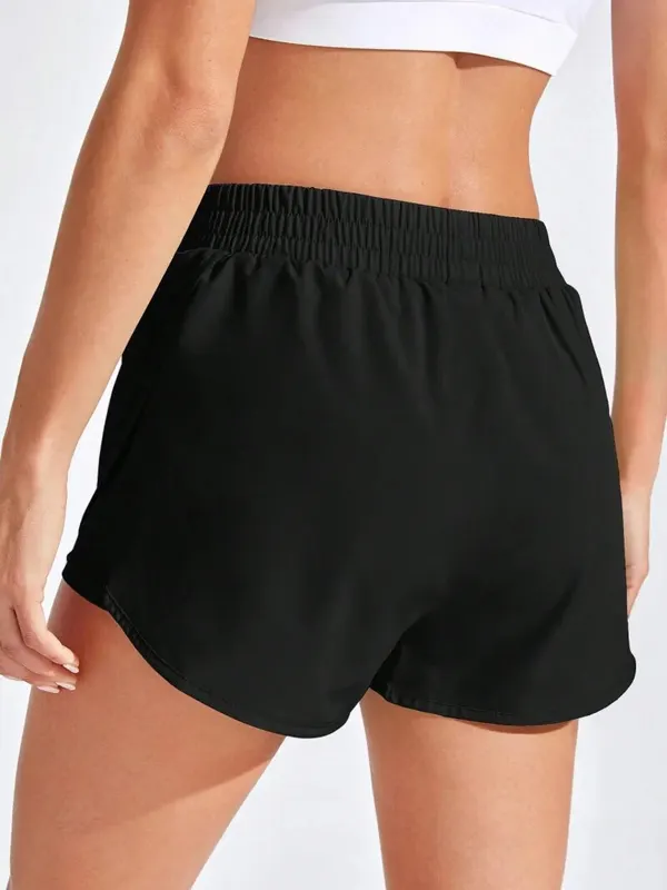 Yoga Shorts Women Fitness Elastic Running Workout Short Leggings For Ladies...