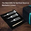 3Pack Tuning Fork Set(128Hz, 256Hz, 512Hz) Tuning Fork Kit for Healing, Chakra, Sound Therapy, Sonic Slider Fork(Silver) 3