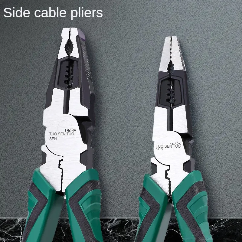 Professional Super Alloy Wire Cutters Wire Stripper Demolisher Pliers Universal Needle Nose Pliers Electrician Metalworking Tool