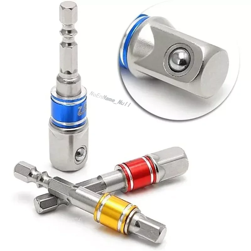 

3 Pcs Drill Socket Adapter Impact Drill Extension Drill Bits Bar Socket Adapter 1/4 3/8 1/2 Size Hex Shank Square Head Drill Bit