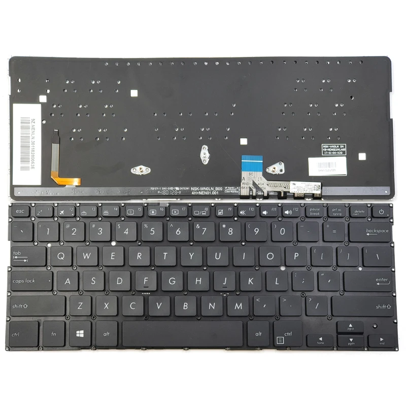 

New For Asus ZenBook UX331FA UX331FAL UX331FN UX331U UX331UA UX331UAL UX331UN Series Laptop Keyboard US Black With Backlit