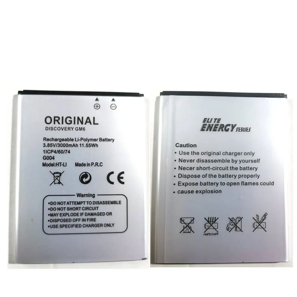 

Brand New High Quality G004 HT-LI 3000mAh Battery for ENERGY GM6 General Mobile Phone