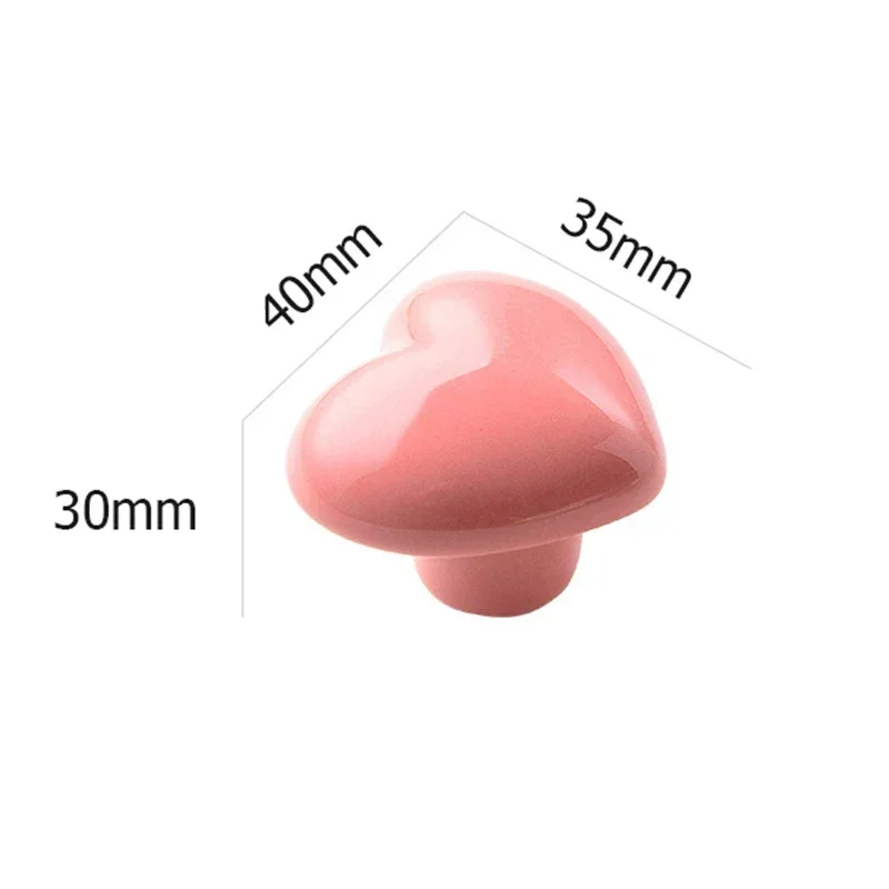 Door Knobs and Handles Ceramic Cartoon Cabinet Knobs and Handles Colorful Heart Drawer Closet Kids Room Furniture Handle furniture handles kitchen door handles ball lever knob