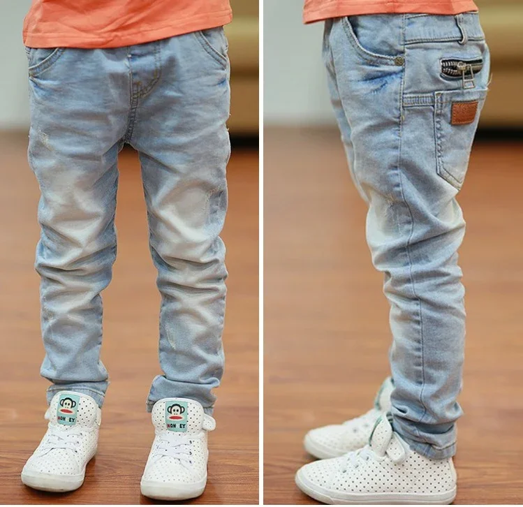 Kids Pants Big Boys Stretch Joker Jeans Spring Children Pencil Leggings Autumn Denim Clothes For 2 to 14 Years Male Child kids pants boys jeans