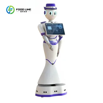 Robot umanoidi del servizio di ricezione umana reale commerciale Smart AI