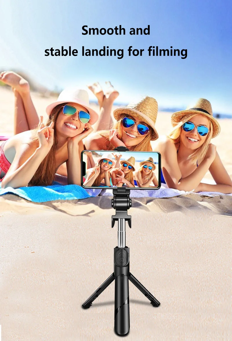 Bluetooth Selfie Stick Stativ Mit Handyhalterung Für Reisen_voghion.com