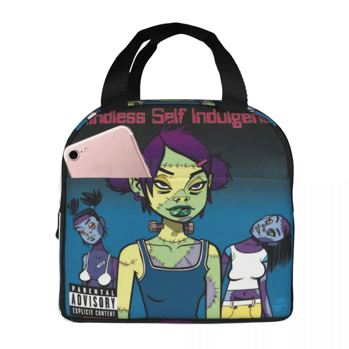 

Mindless Self Indulgence Lunch Bag Unisex Portable Cooler Insulated Lunch Box Food Bento Box