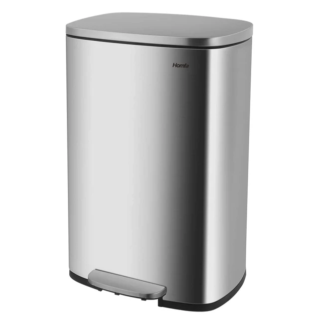 SoftStep 13.2 Gal. Stainless Steel Step Trash Can with Inner Bucket for  Office and Kitchen