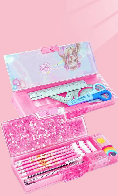 Lapicera Organizadora Estuche De Plástico Duro Kawaii Niña