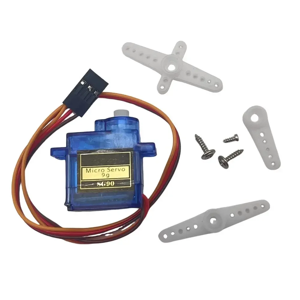 Pack of Blue Plastic Servo Motors for Remote-Controlled Helicopters