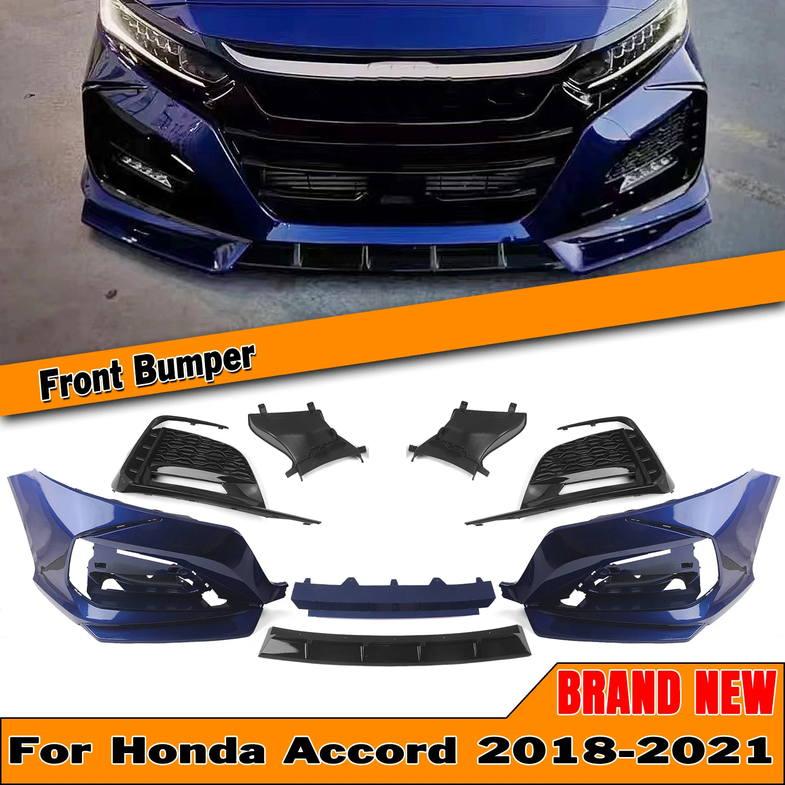 For Honda Accord 10th 2018 2021 YOFER Front Bumper Cover Surround