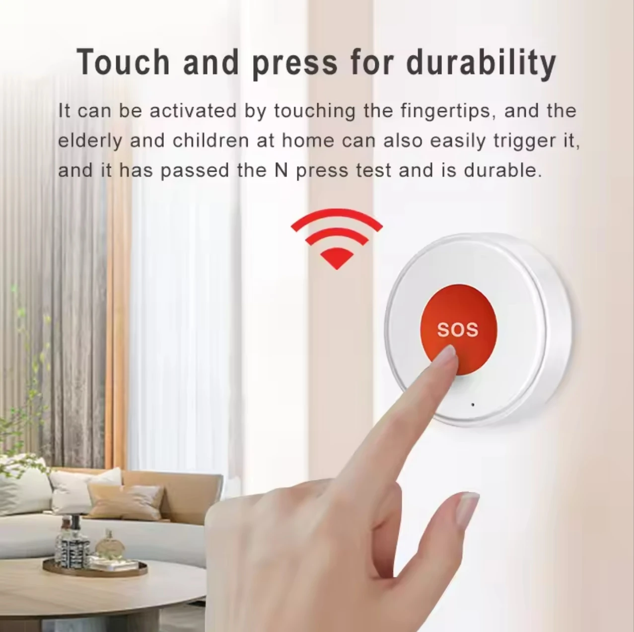 Tuya WiFi SOS 버튼 원터치 무선 비상 경보 노인 어린이를위한 스마트 라이프 원격 보호 가정 안전