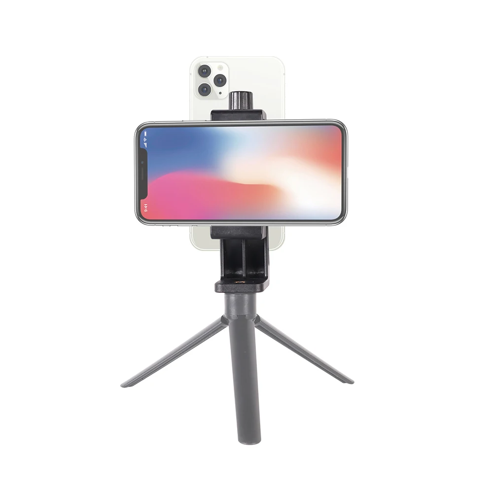 360 Degree Mobile Phone Clip Compatible With All 1/4 Screw Cellphone Holder Tripod Mount Desk Bracket Adapter