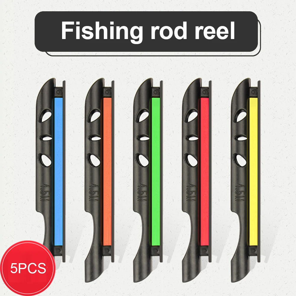 Fishing Coiling Plate Clip Winding Board Fishing Line Holder Winding Wrapped Line Container Rod Tackle Tools 5Pcs/Lot
