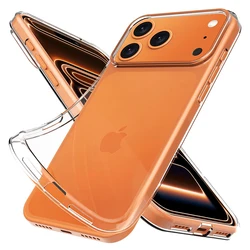 Ultra Slim Clear TPU Flexible Case - Soft Silicone Gel Rubber Cover for iPhone 17 Pro Max