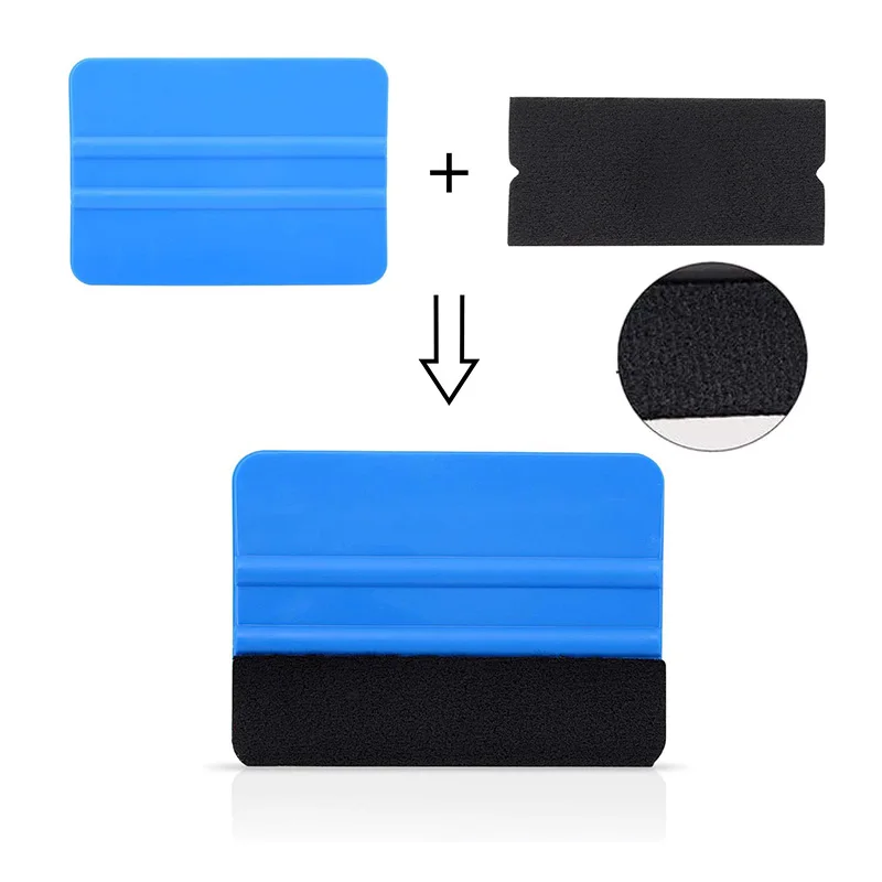 EHDIS 200CM Spare Suede Felt Cloth Tape Household Window Cleaning Squeegee  Edge Corner Protect Tool Car Wrap Applicator Replace - AliExpress