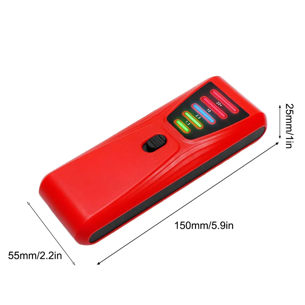 EMF Meter Paranormal Investigation Equipment with LED Light Magnetic Field Detector Battery Powered for Industrial Construction