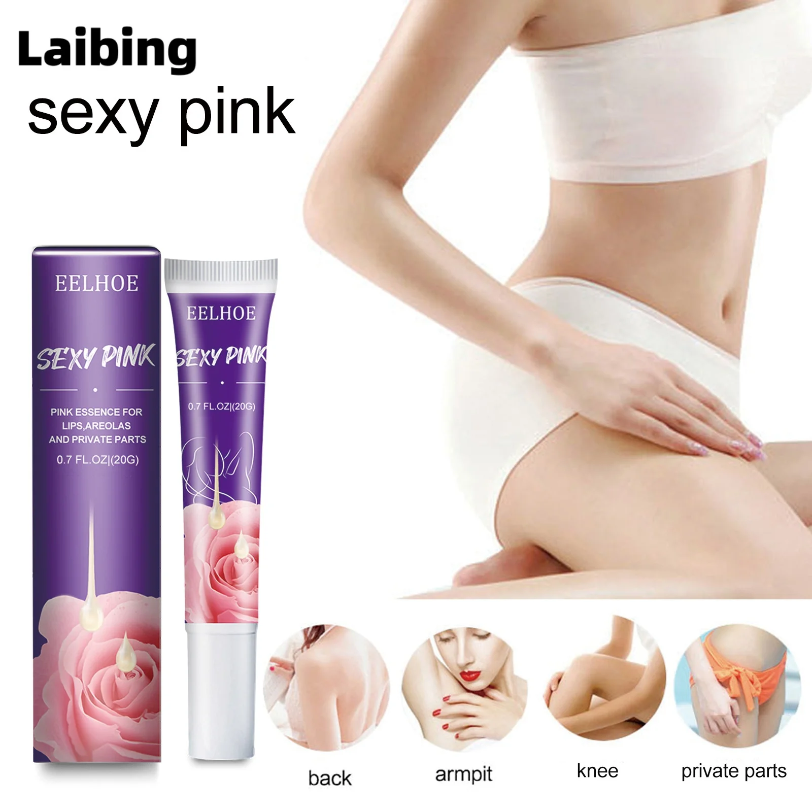 Body Whitening Cream Women Improve Lip Intimate Area Pink Essence Underarm Knee Butt Dullness Brighten Moisturizer Facial Care powerful body whitening cream bleaching cream for brighten underarm knee intimate area dark spot remover intimate 100g