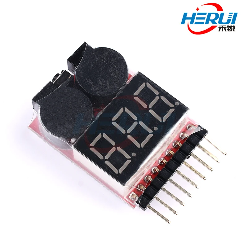 

Power display /BB low voltage alarm Electric display dual function buzzer 1-8S new 2-in-1 module