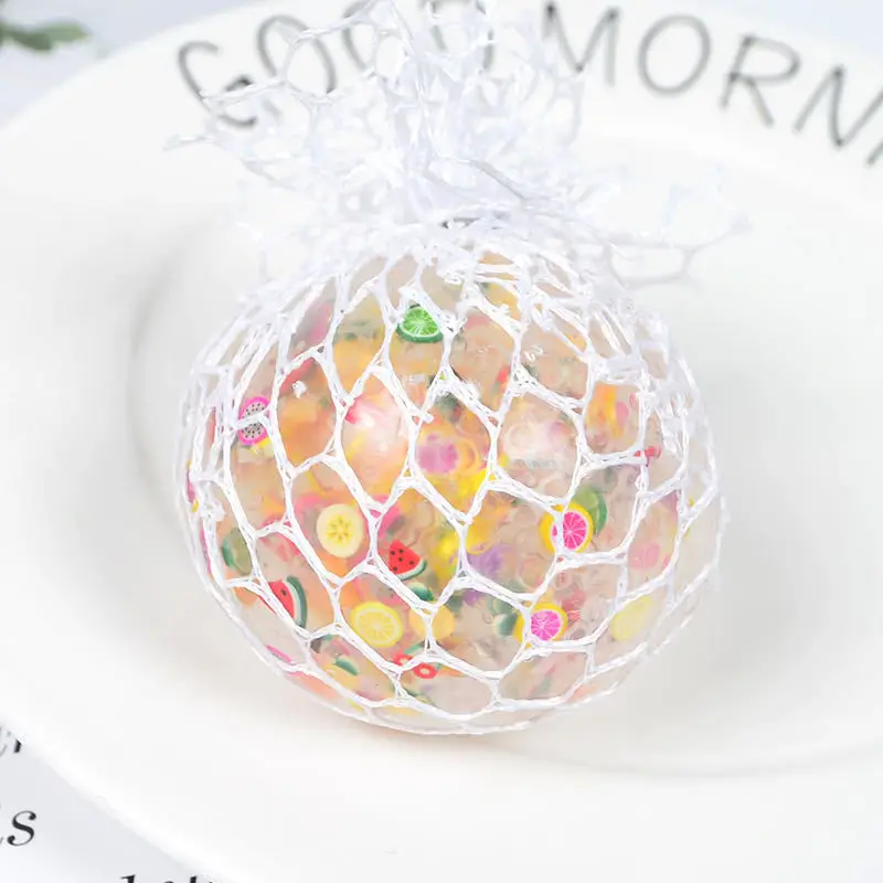 squishy balloon Squeeze Grape Balls Relieve Pressure Balls Hand Fidget Toy Rainbow Novetly Squeeze Ball Mesh Squishy Balls