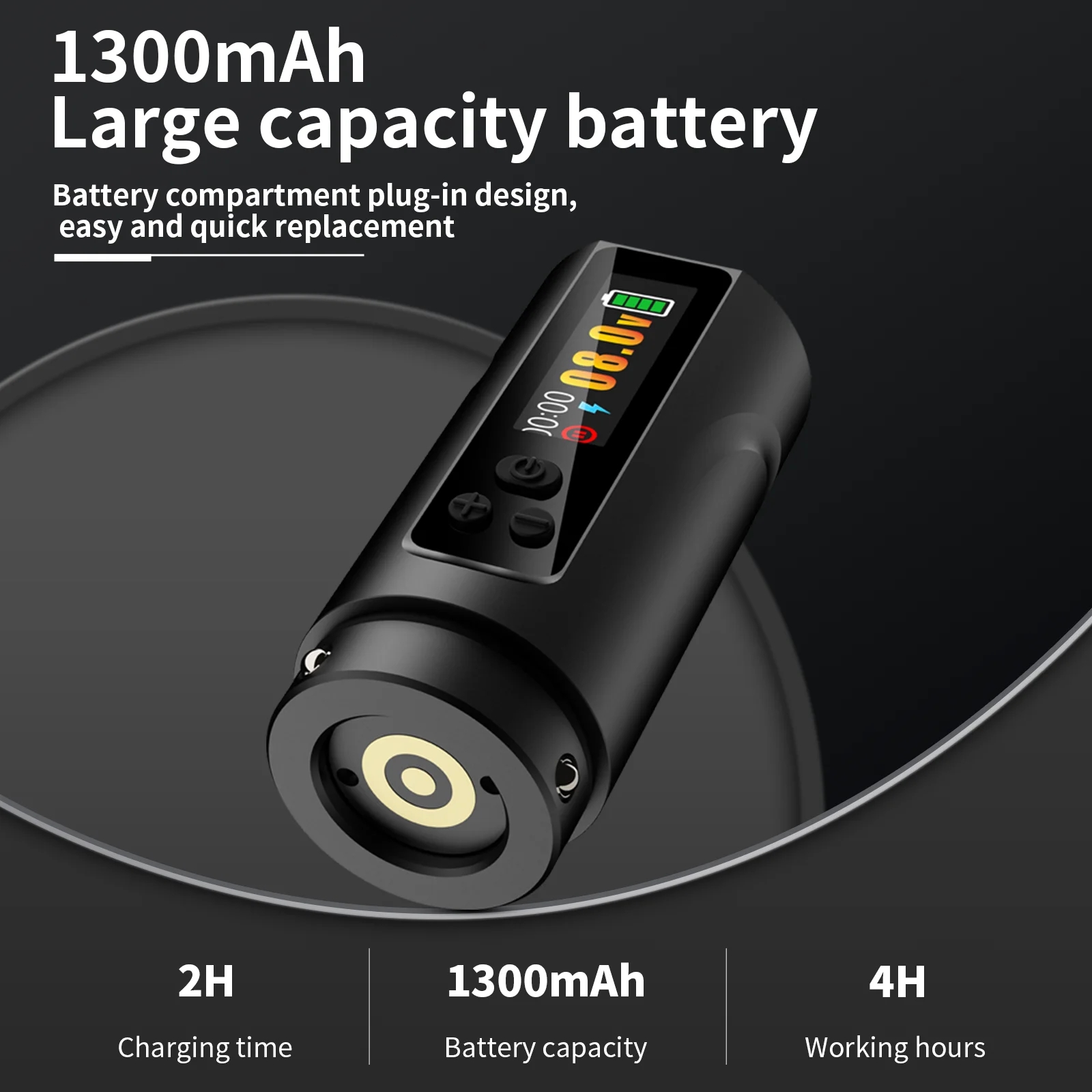 ワイヤレスカートリッジタトゥーマシンペン 5 調整可能なストローク
