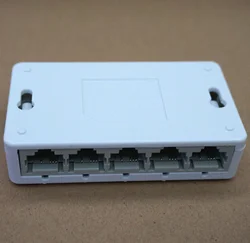 Interruptor de red de metal desnudo, 5 12V, 5 puertos, 100m, 10 / 100M