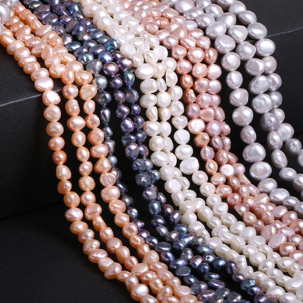 

Natural Freshwater Pearl Baroque White pink Irregular Beads for Jewelry Making DIY Earrings Bracelet Necklace Accessories