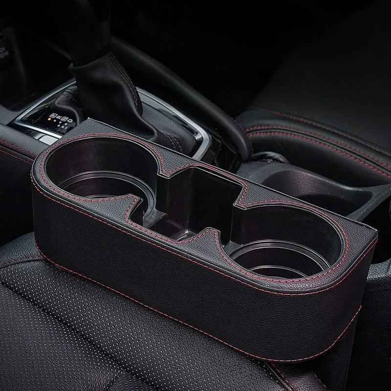 자동차 가죽 컵홀더 트레이 사이드 포켓 벤츠 BMW 제네시스 쏘렌토 싼타페 팰리세이드 그랜저 갭 차량용 컵홀더