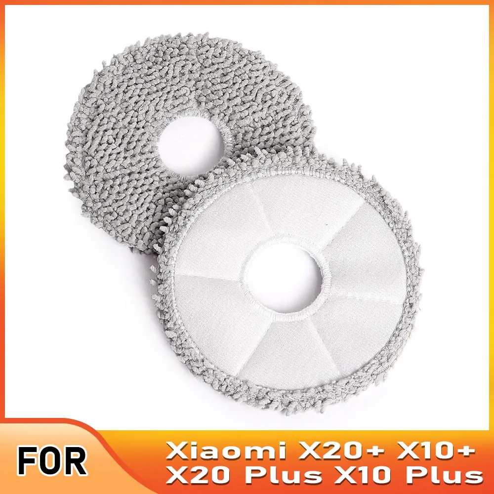Compatible avec ( Xiaomi X10+ / X20+ / X20 Plus / BHR8124EU ) - Accessoires et Pièces: Brosse Latérale Principale, Serpillière, Sac à Poussière, Filtre, Kit pour Aspirateurs Robots  6