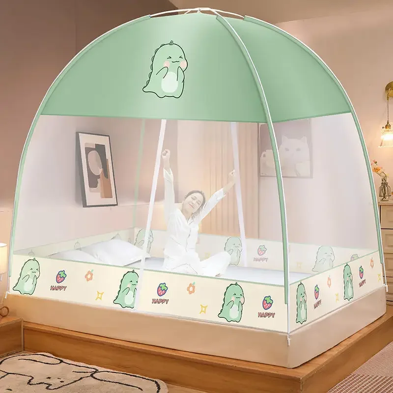 ホームウィンドウ付き折りたたみ式円形パオ蚊帳,ホームインストール,防  