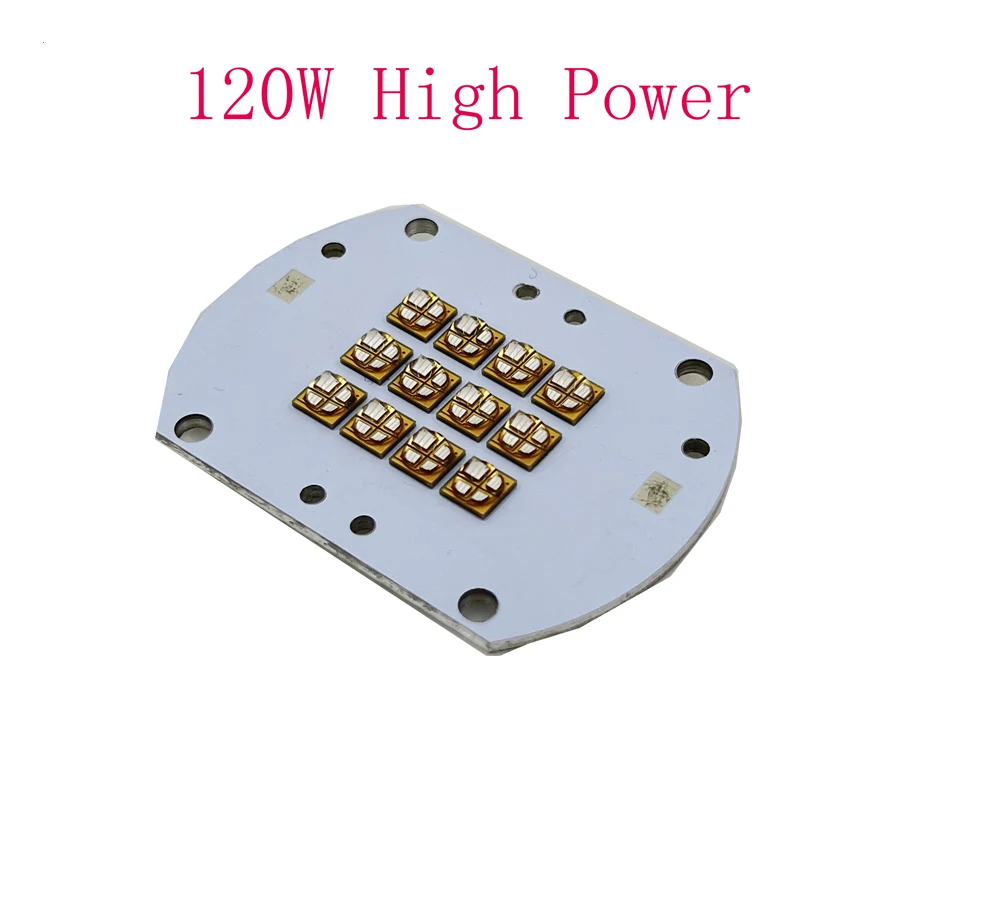 120W High Power UV 395nm Violet light 12pcs LEDs Bulb Lamp Ultraviolet Curing Light Source 12 Chips Combination 10pcs 3w good quality 3535 365nm uv led ultraviolet bulbs lamp chips 385nm 395nm 405nm uv gel lig for resin curing