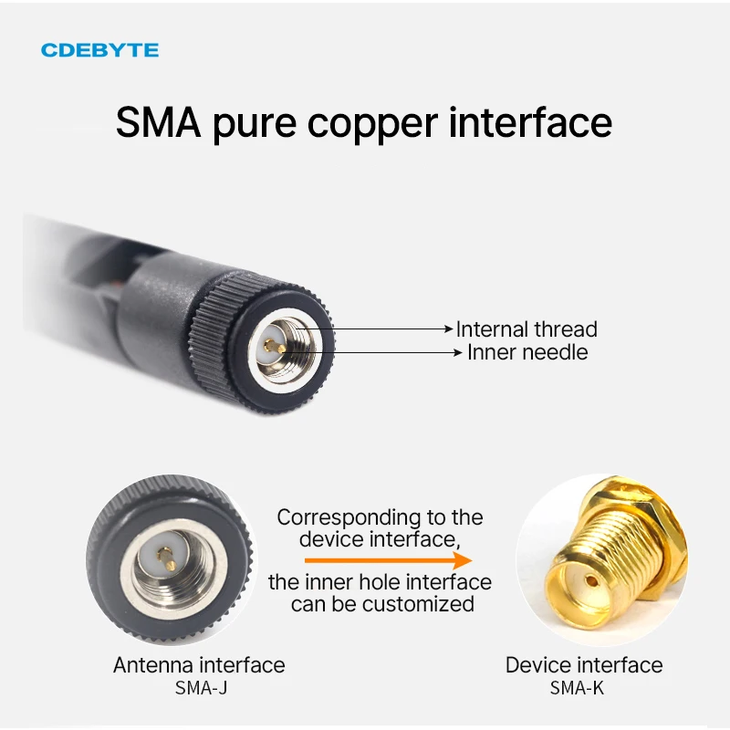 Wifi antenna lora antenna 5PCS 915MHz Lora WIFI antenna omnidirectional 3.5dBi SMA-J 20W long range rubber foldable antenna for communication