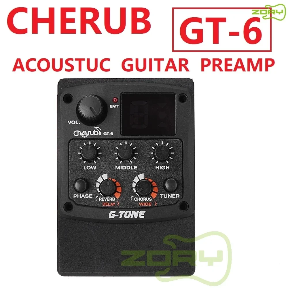 CherubGT6AcousticGuitarPreampPiezoPickupReverbDelayChorus3