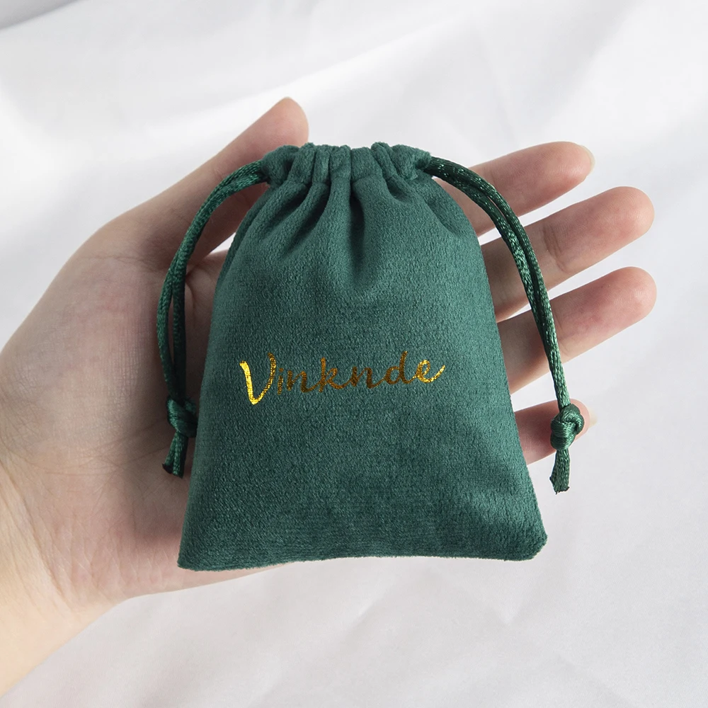 Velvet Wedding Goodie Bags Custom Logo Jewelry Packaging Drawstring Pouches Travel Bracelets Cosmetic Best Gift For Girl Women