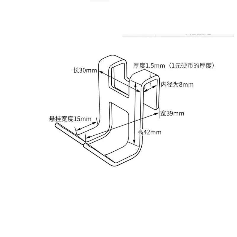 Space Aluminum Metal Door Hook H shape Free Hole Shower Towel Holder Hanger Rack Bathroom kitchen Organize Home Storage Hardware towel rack towel hooks towel holder door hooks bathroom hooks bathroom hardware set