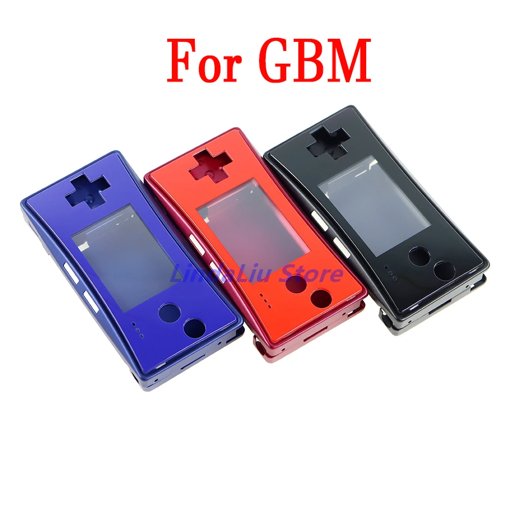 

1set Replacement Metal Full Housing Shell Cover Faceplate for Nintendo GameBoy MICRO GBM Case Cover With Screws Repair Part