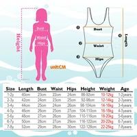 Maillot de bain une pièce pour filles, sirène, écailles de poisson, licorne, vêtements de plage pour enfants de 2 3 4 5 6 7 8 ans 6