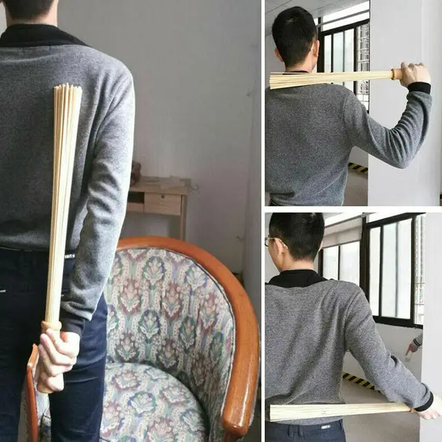 Bâton de massage en bambou pour le dos, outils de thérapie du corps pour hommes et femmes, relaxation des muscles, utilisation à la maison, studio de massage professionnel 2