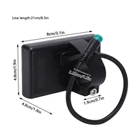 Compteur d'affichage LCD pour vélo électrique, panneau de commande avec prise étanche, 24V, 36V, 48V, S866 6