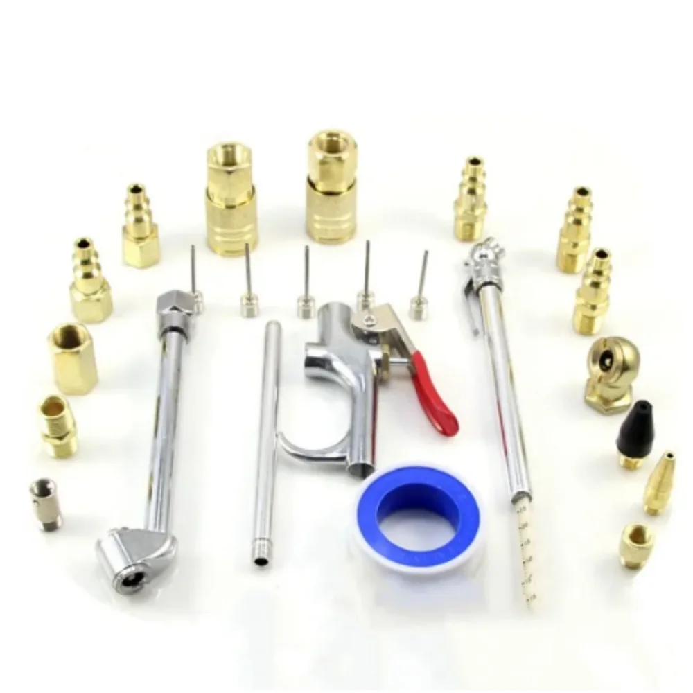 Kit Di Accessori Per Pistola Ad Aria Compressa Da 24 Pezzi Per Kit Di Attrezzi Per Aria Compressore D'Aria