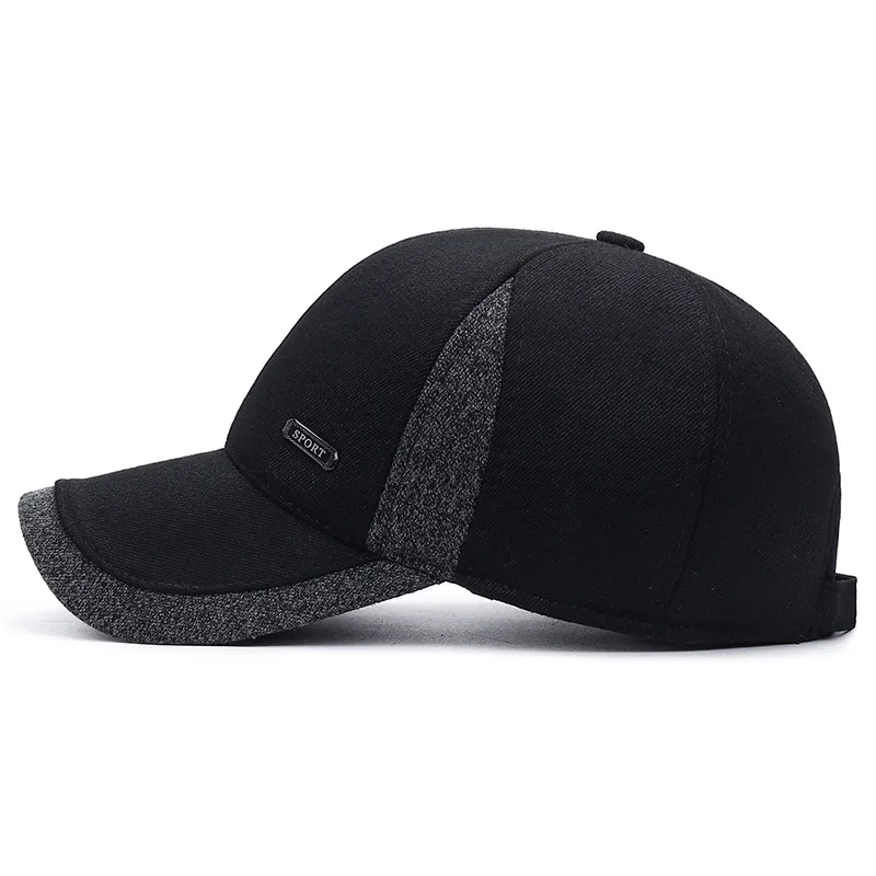 Waterproof Sports Cap Comfortable Adjustable Lined Earflap Cap Lightweight Winter Hat for Casual 4